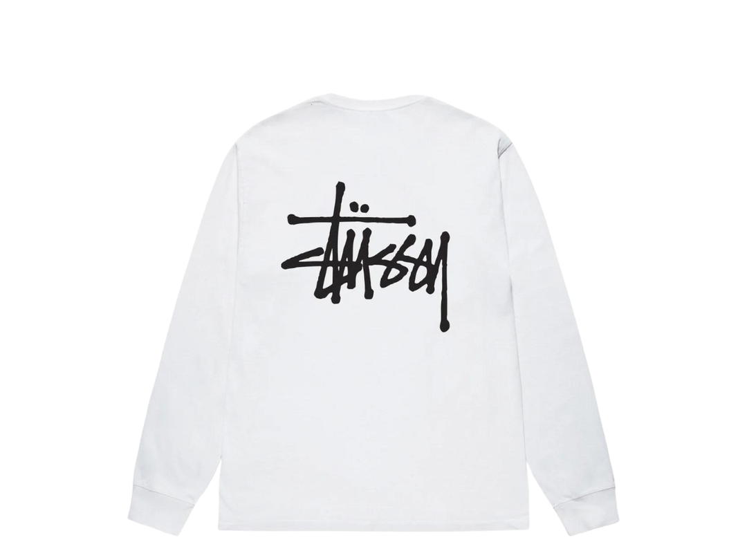 Stussy Stussy Basic Stüssy LS Tee White