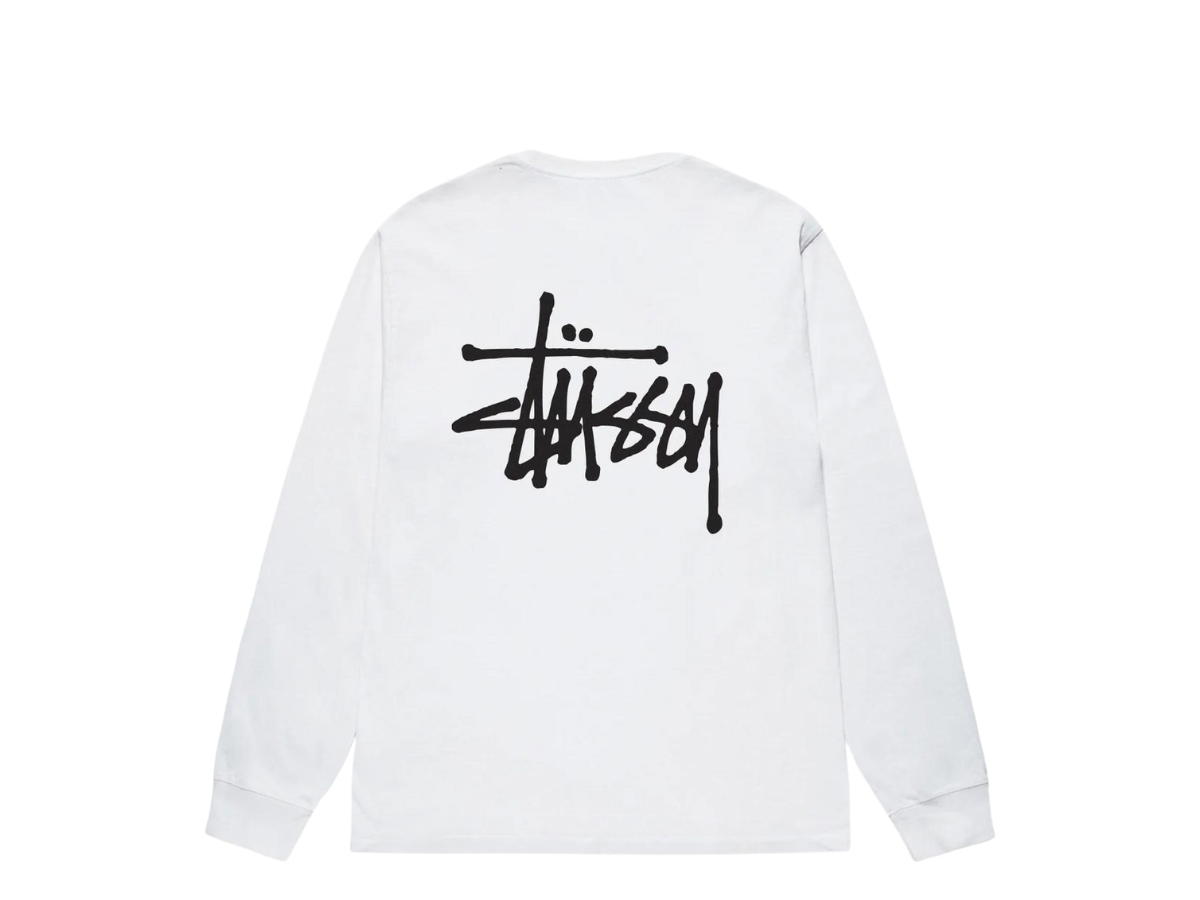 Stussy Stussy Basic Stüssy LS Tee White
