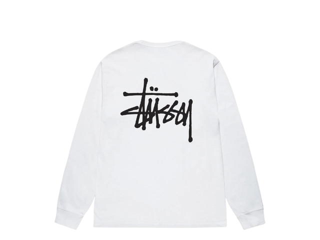 Stussy Stussy Basic Stüssy LS Tee White - view 1