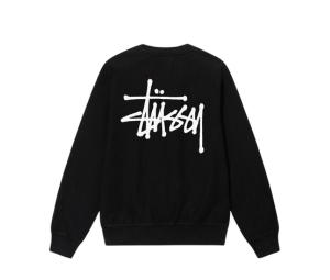Buy Stussy Basic Stussy Pigment Dyed Crew Black at Sasom – Authentic and Ready to Ship