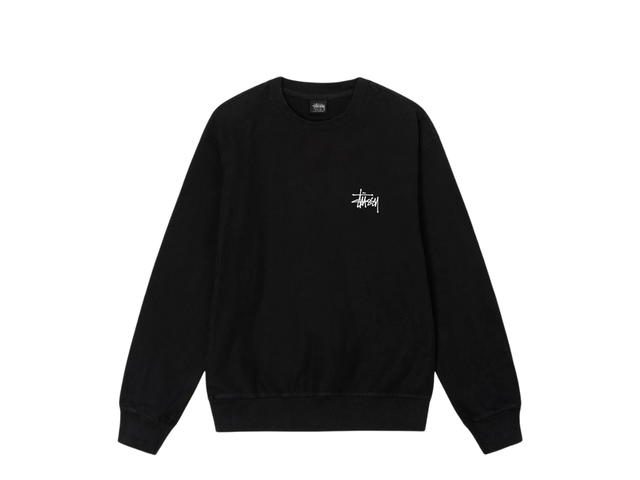 Stussy Stussy Basic Stussy Pigment Dyed Crew Black - view 2