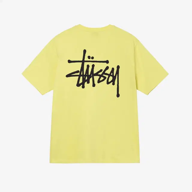 Stussy Stussy Basic Stussy T-Shirt Yellow 2022 - view 2