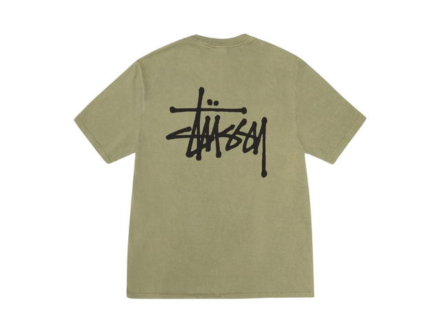Stussy Stussy Basic Stussy Tee Pigment Dyed Olive - view 2