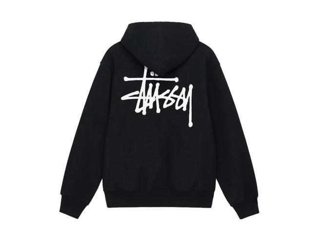Stussy Stussy Basic Stussy Zip Hoodie Black (SS23) - view 1