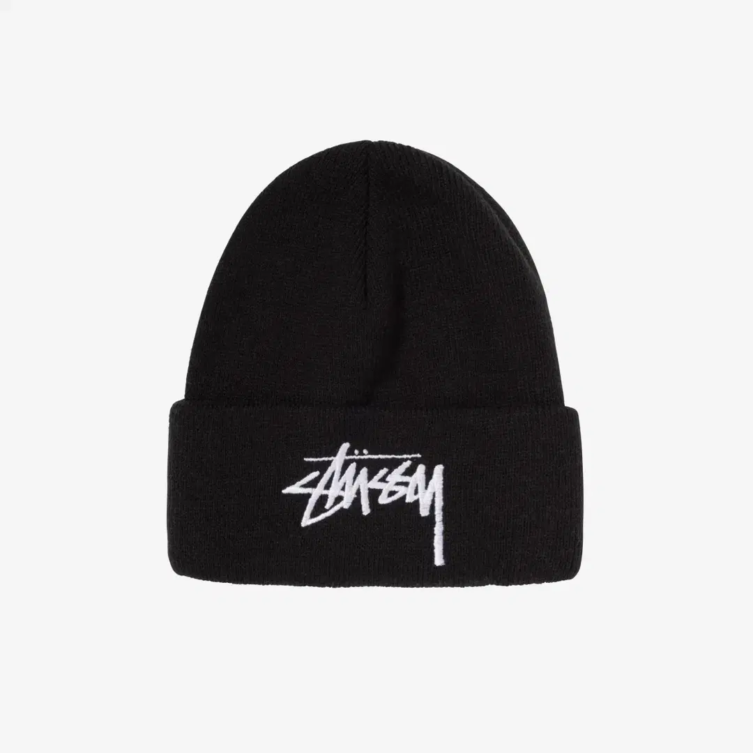 Stussy Stussy Big Stock Cuff Beanie Black