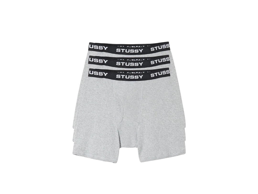 Stussy Stussy Boxer Briefs Grey Heather (3 Pack)