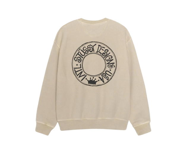 Stussy Stussy Buana Crew Pigment Dyed Khaki - view 2