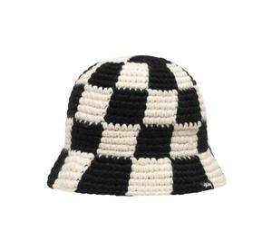 Stussy Stussy Bucket Hat Checker Knit Black