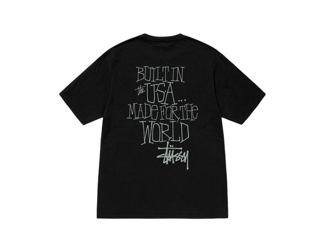 Stussy Stussy Built In Usa Tee Pigment Dyed Black - view 2