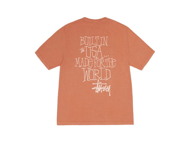 Stussy Stussy Built In Usa Tee Pigment Dyed Rust - view 2