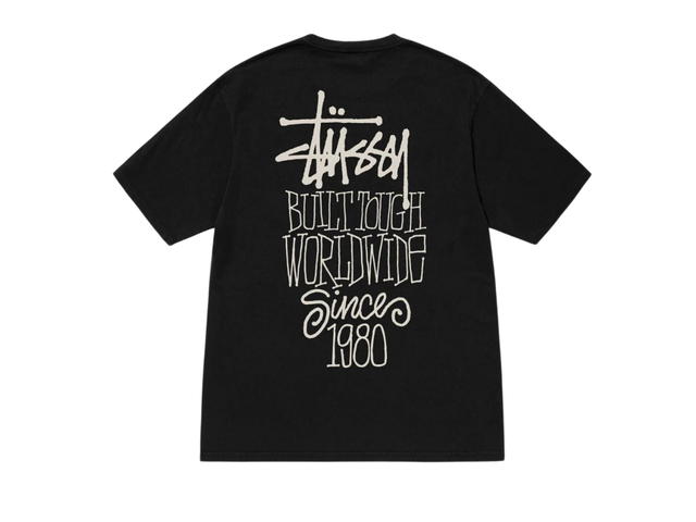 Stussy Stussy Built Tough Tee Pigment Dyed Black - view 1