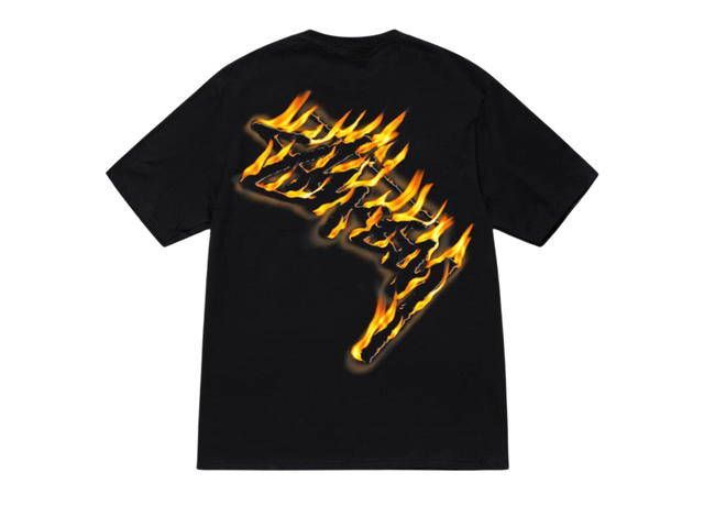 Stussy Stussy Burning Stock Tee Black - view 1