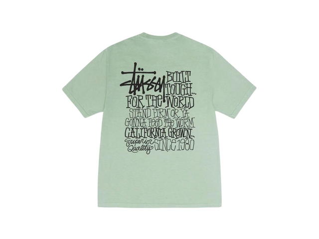 Stussy Stussy California Grown Tee Pigment Dyed Granite - view 2