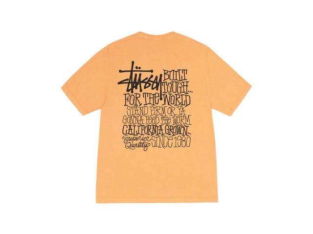 Stussy Stussy California Grown Tee Pigment Dyed Orange - view 2