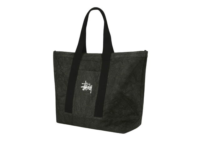 Stussy Stussy Canvas Extra Large Tote Bag Washed Black - view 3