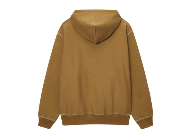 Stussy Stussy Contrast Stitch Label Hoodie Olive - view 2