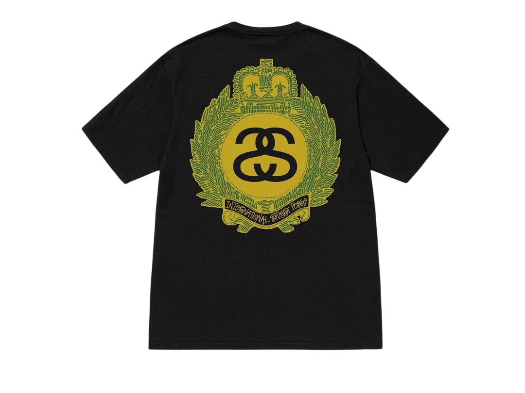 Stussy Stussy Crown Wreath Pigment Dyed Tee Black