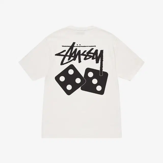 Stussy Stussy Dice Pigment Dyed T-Shirt Natural 2023 - view 1