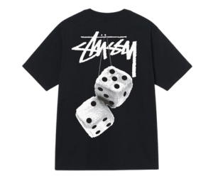 Buy Stussy Fuzzy Dice T-Shirt Black at Sasom – Authentic and Ready to Ship