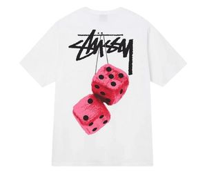 Buy Stussy Fuzzy Dice T-Shirt White at Sasom – Authentic and Ready to Ship