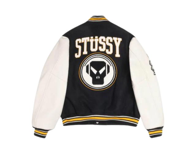Stussy Stussy Goldie Metalheadz 30 Varsity Jacket Black - view 2