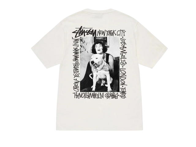 Stussy Stussy How We're Livin' Pigment Dyed Tee Natural - view 1