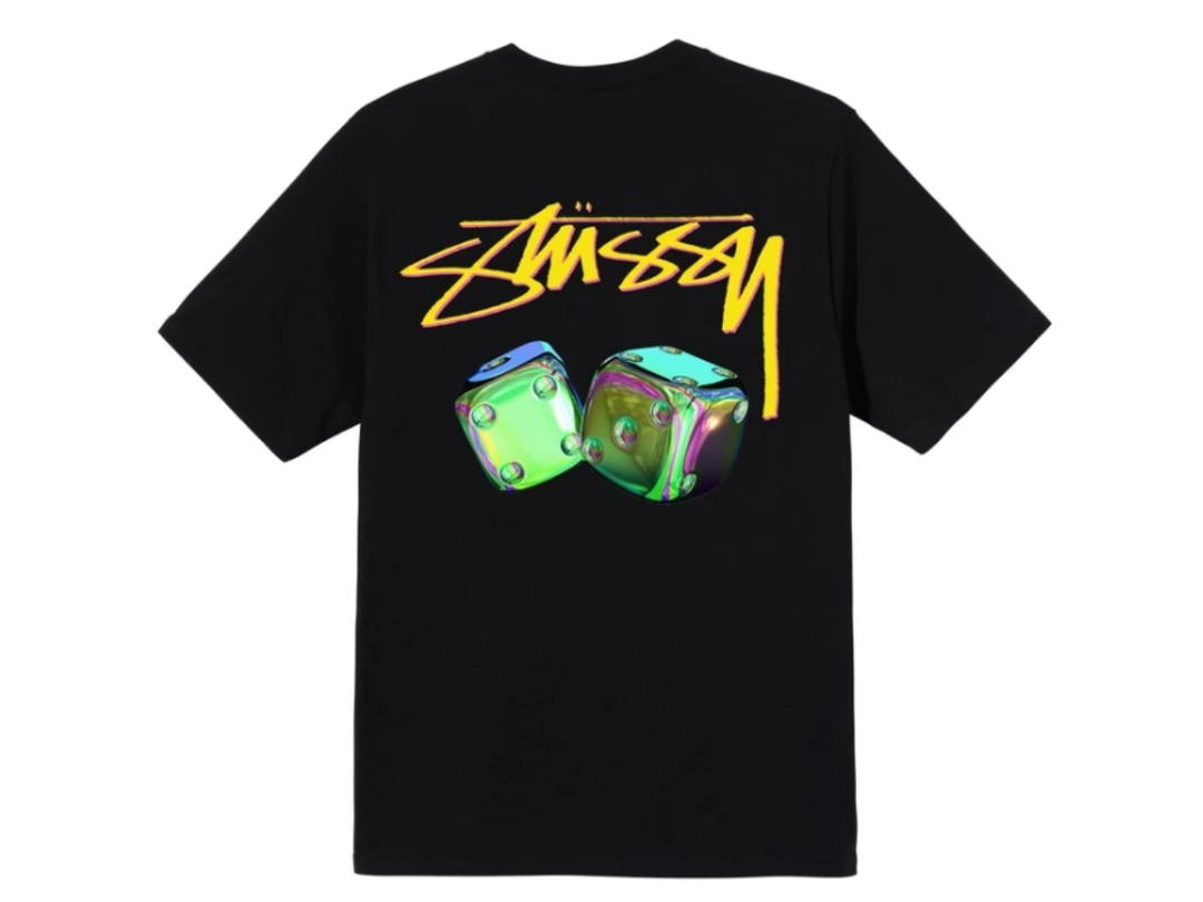 Stussy Stussy Iridescent Dice T-shirt Black