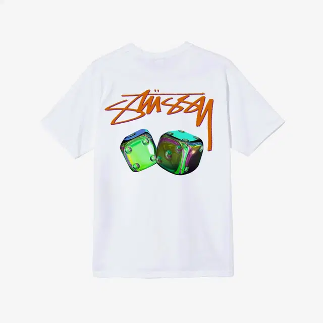 Stussy Stussy Iridescent Dice T-Shirt White - view 2