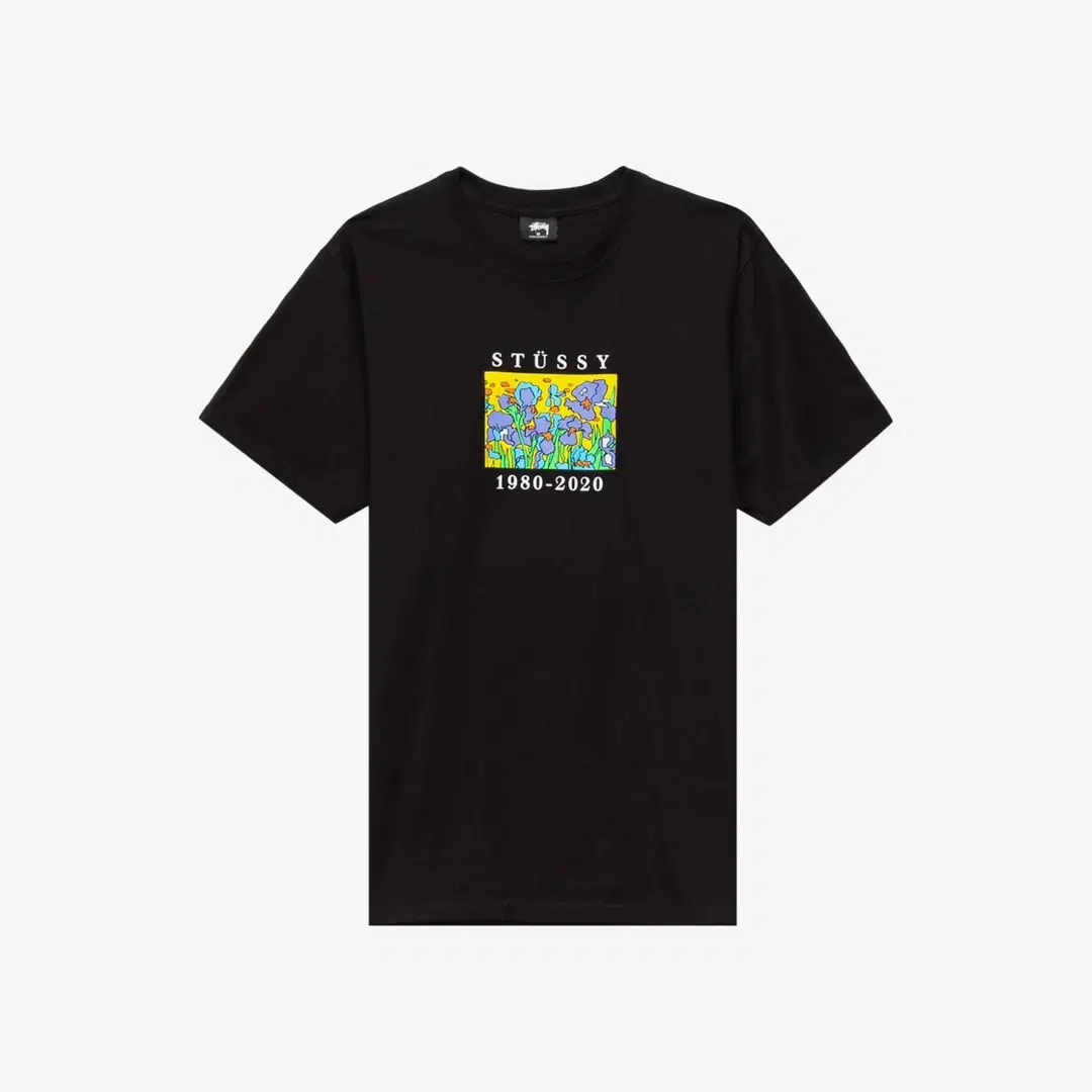 Stussy Stussy Irises T-Shirt Black