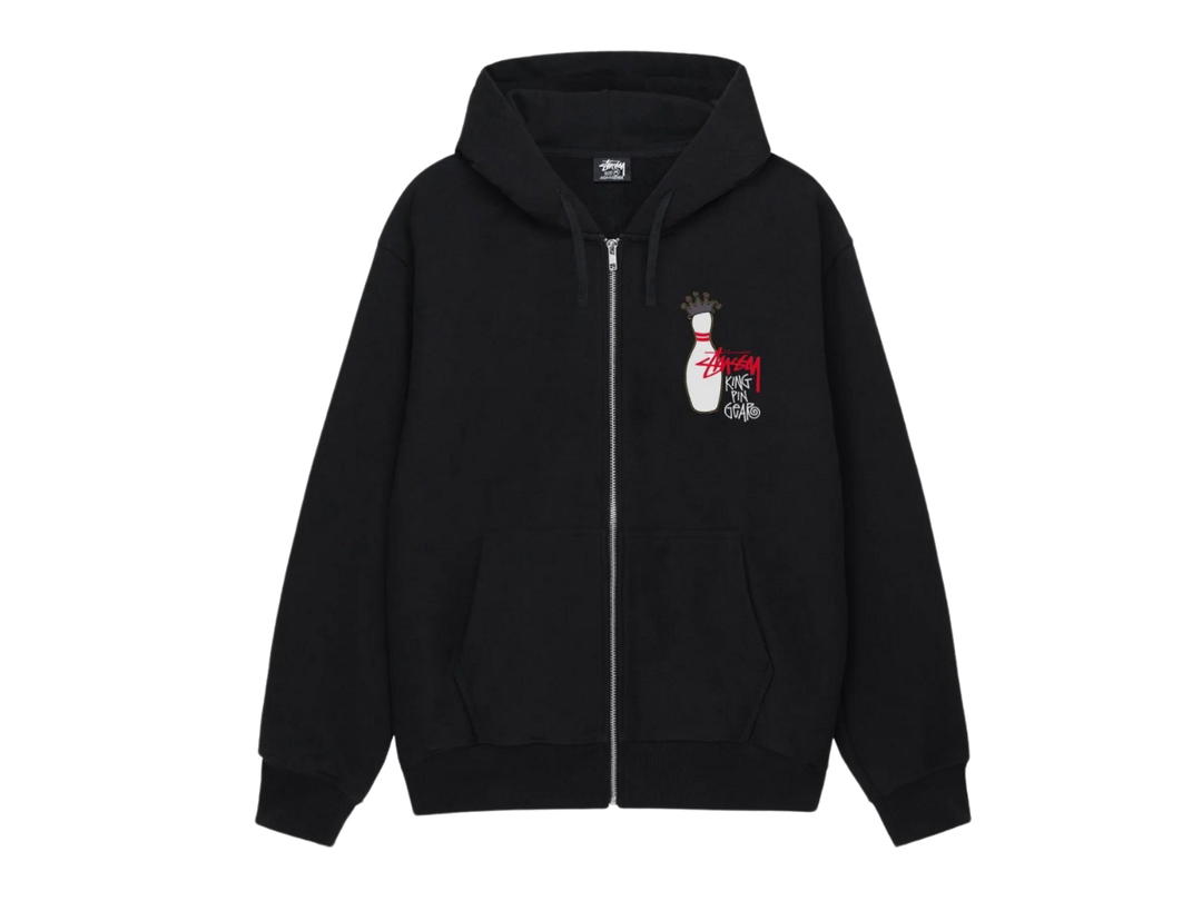 Stussy Stussy Kingpin Zip Hoodie Black
