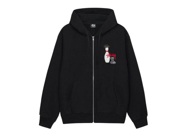 Stussy Stussy Kingpin Zip Hoodie Black - view 1