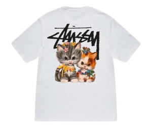 Buy Stussy Kittens Tee White at Sasom – Authentic and Ready to Ship