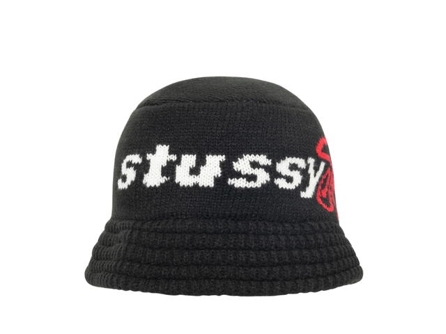 Stussy Stussy Knit Bucket Hat Stussy Sport Black - view 1