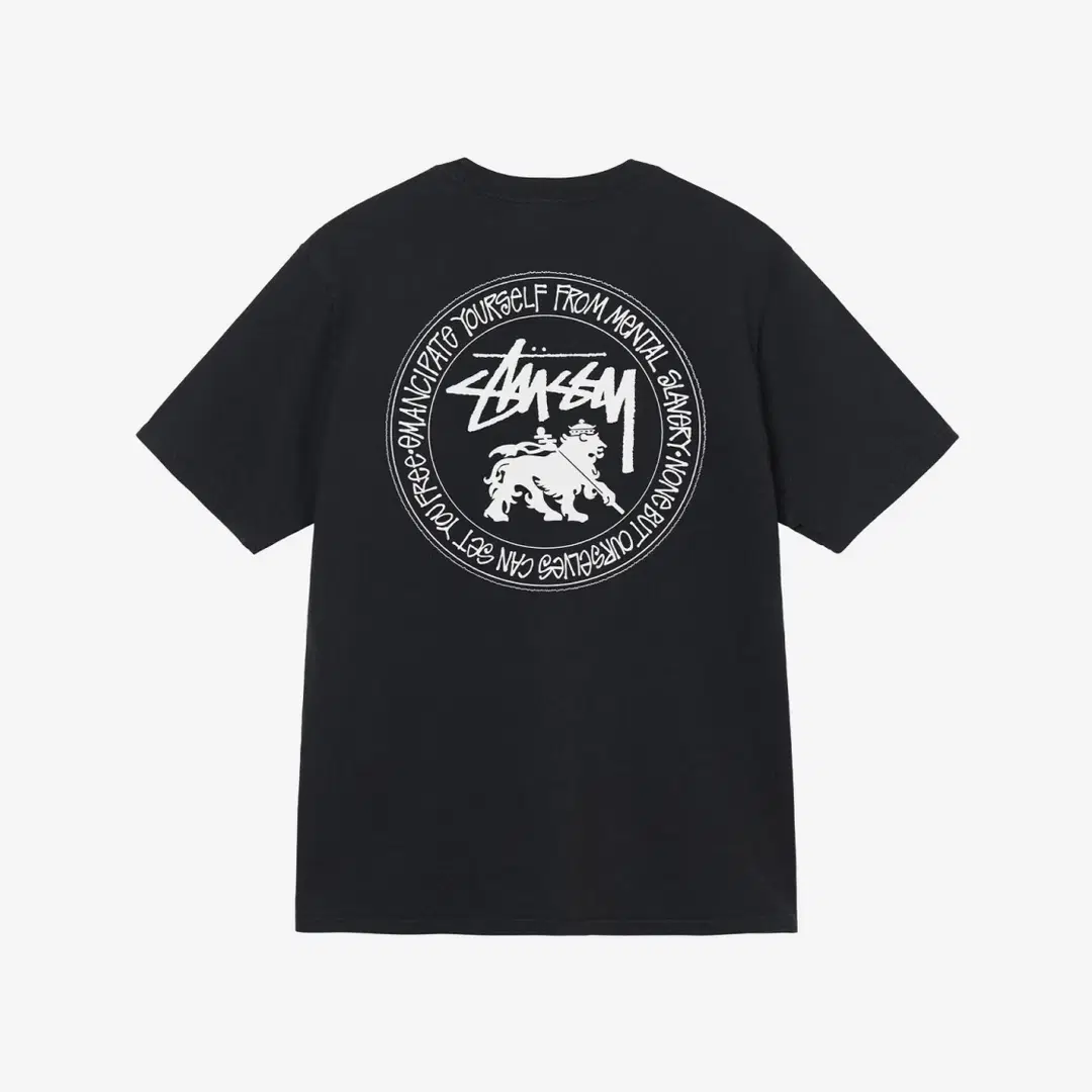 Stussy Stussy Lion Dot Pigment Dyed T-Shirt Black