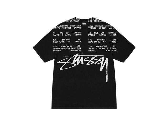 Stussy Stussy Locations Tee Pigment Dyed Black - view 1