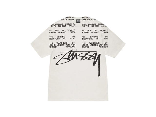 Stussy Stussy Locations Tee Pigment Dyed Natural - view 1