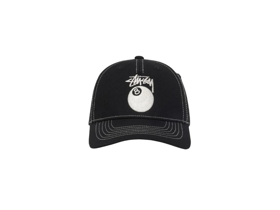 Stussy Stussy Low Pro Trucker 8 Ball Snapback Black