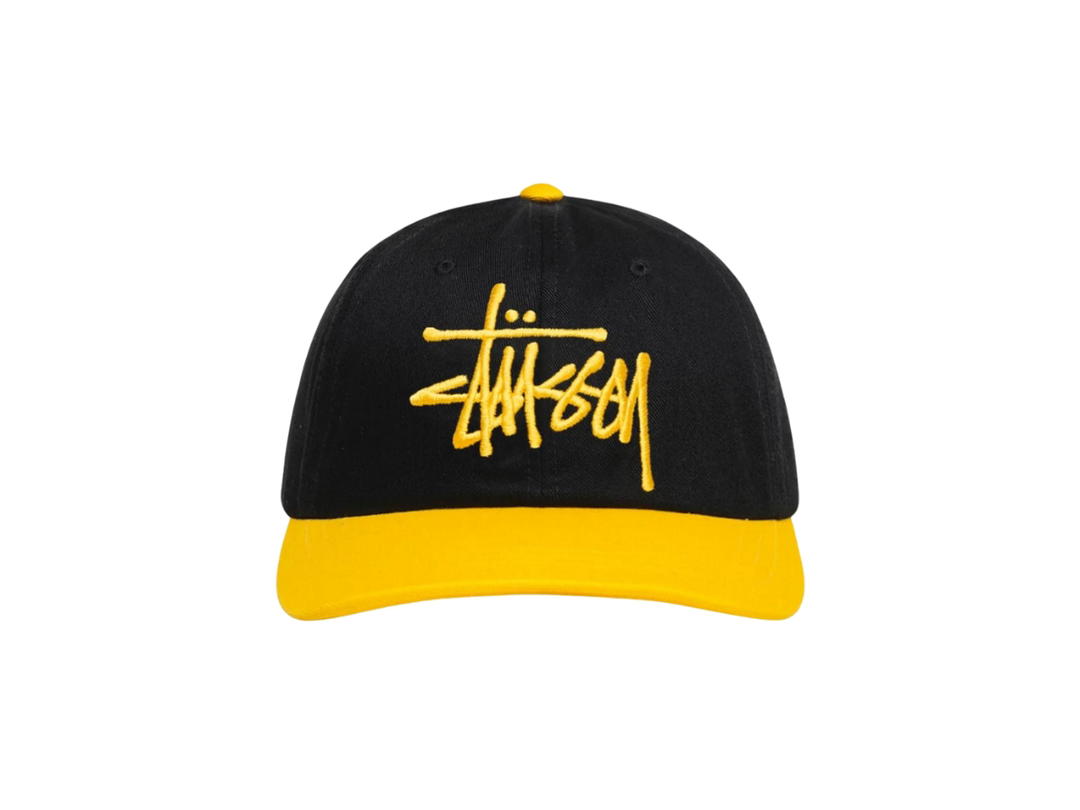 Stussy Stussy Low Profile Big Basic Snapback Black Gold