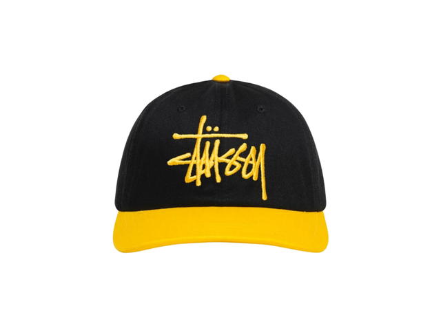Stussy Stussy Low Profile Big Basic Snapback Black Gold - view 1