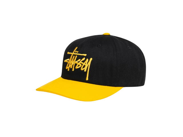 Stussy Stussy Low Profile Big Basic Snapback Black Gold - view 2