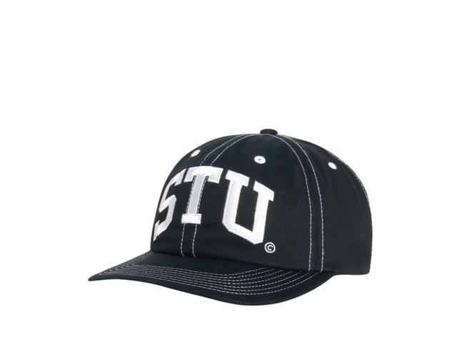 Stussy Stussy Mid Depth Stu Arch Strapback True Black - view 2