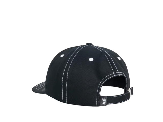 Stussy Stussy Mid Depth Stu Arch Strapback True Black - view 3