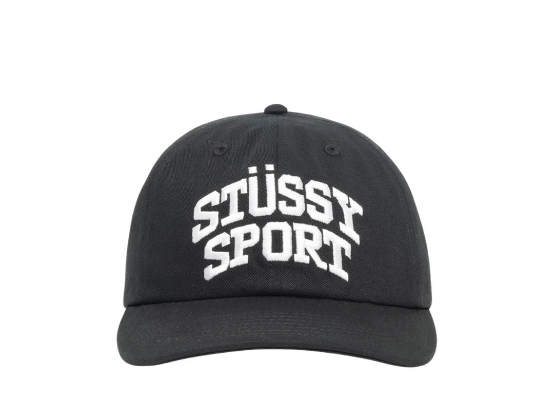 Stussy Stussy Mid Depth Stussy Sport Snapback Black
