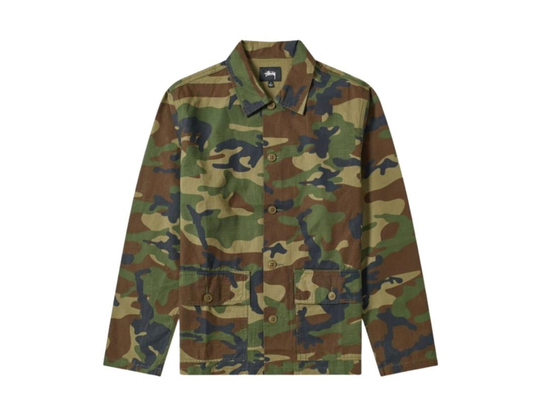 Stussy STUSSY MILITARY LS SHIRT Camo