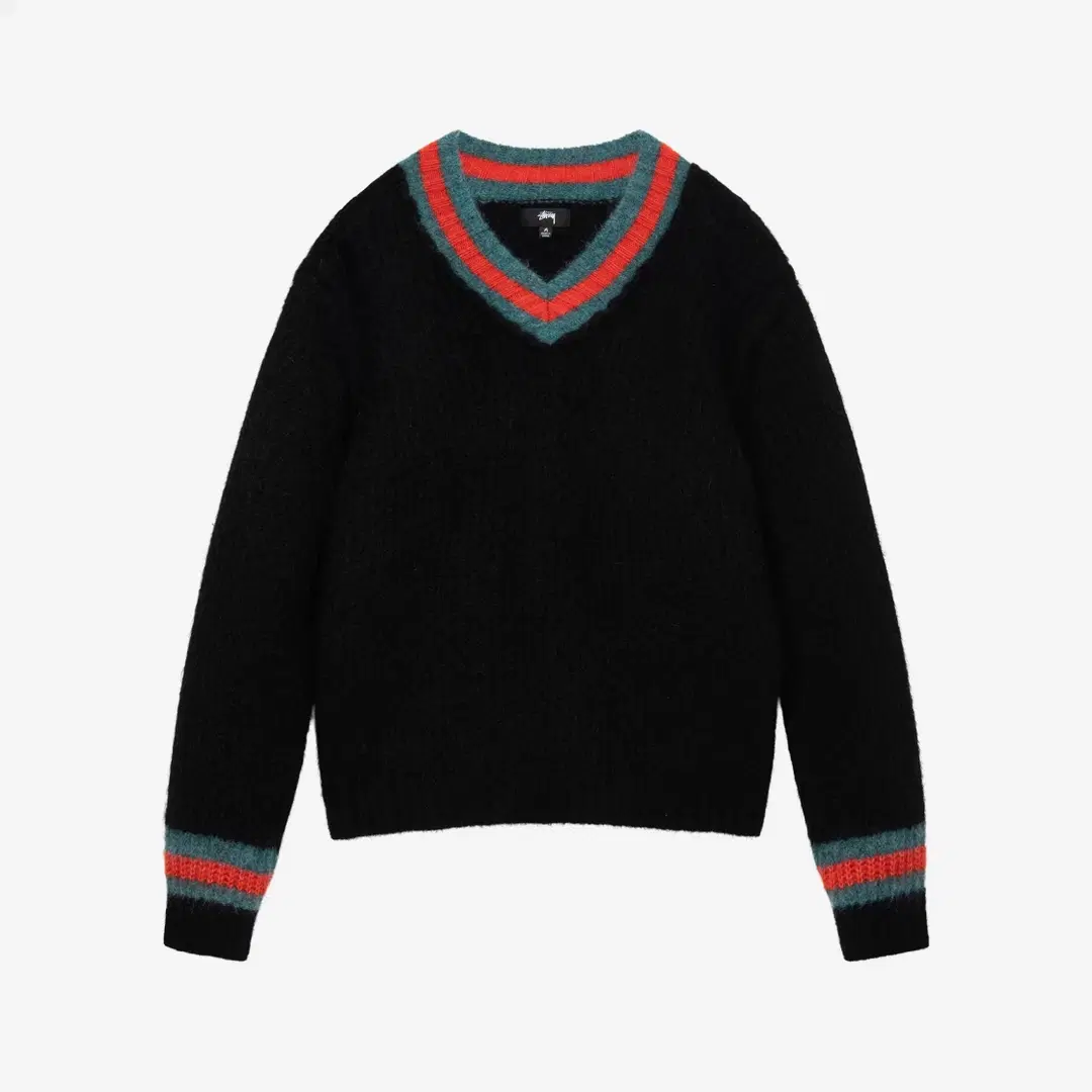 Stussy Stussy Mohair Tennis Sweater Black