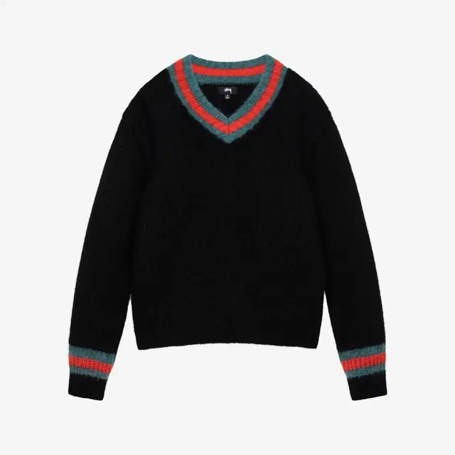 Stussy Stussy Mohair Tennis Sweater Black - view 2