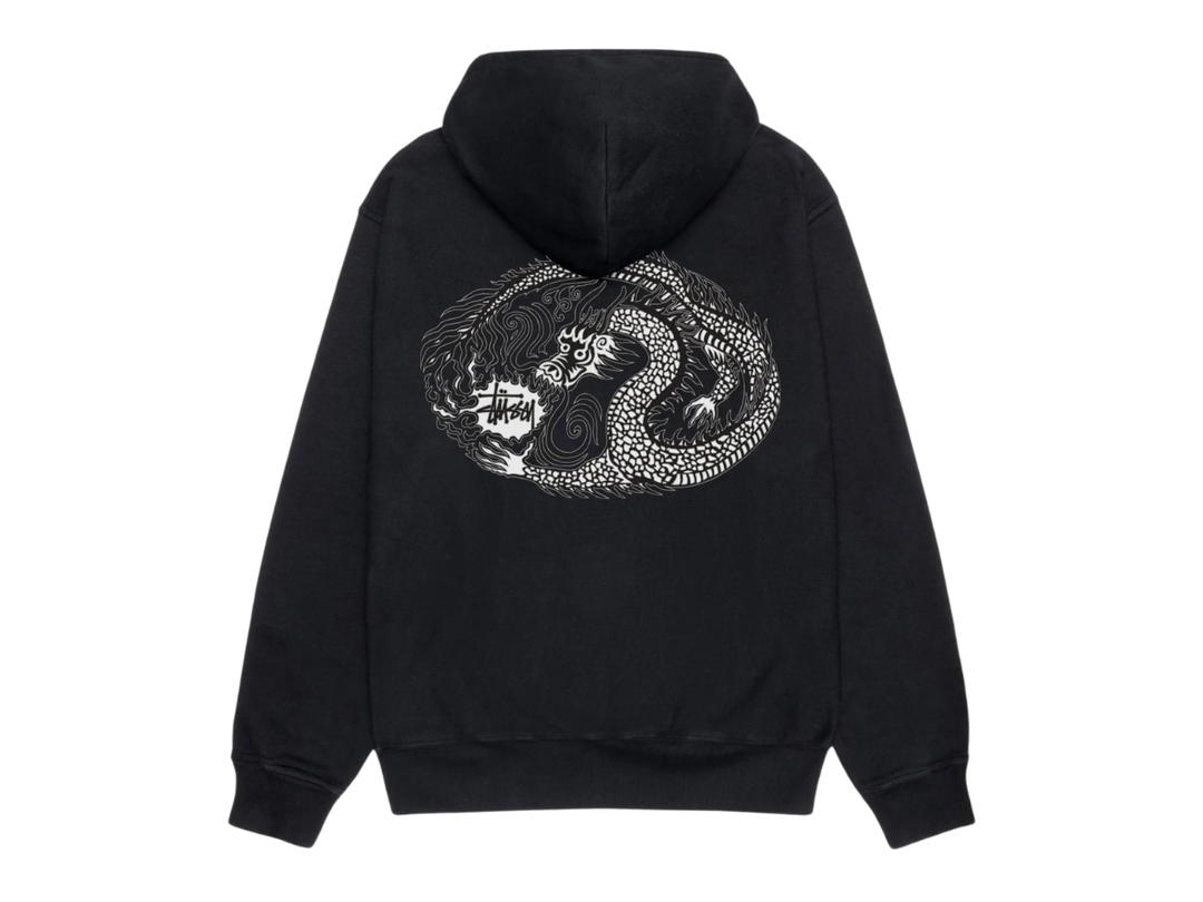 Stussy Stussy Mosaic Dragon Hoodie Pigment Dyed Black