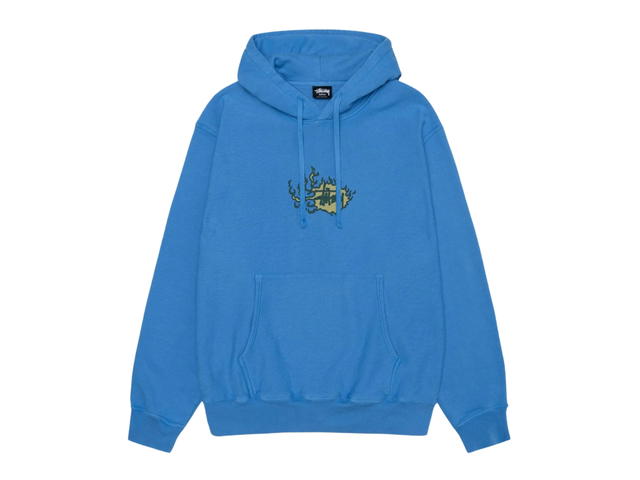Stussy Stussy Mosaic Dragon Hoodie Pigment Dyed Blue - view 2