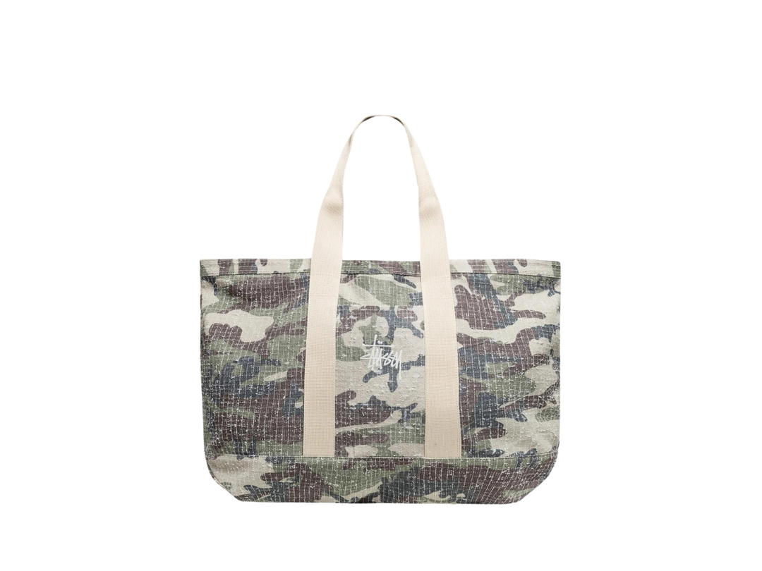 Stussy Stussy Needle Punch XL Tote Bag Camo