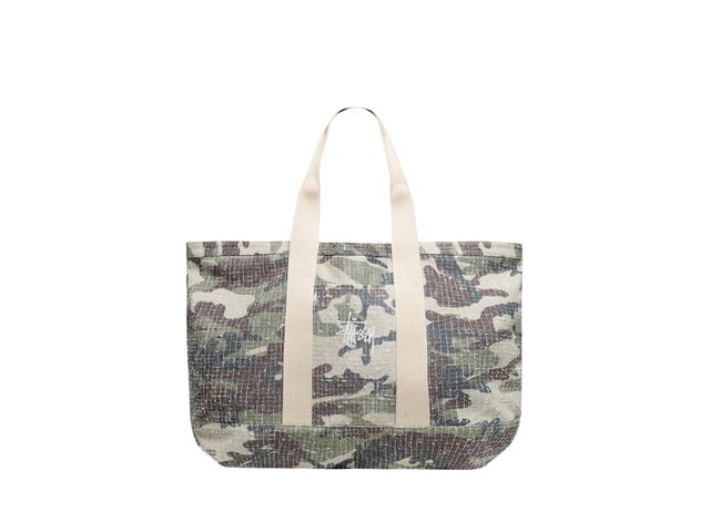 Stussy Stussy Needle Punch XL Tote Bag Camo - view 1